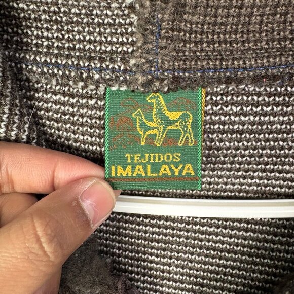 Tejidos Imalaya Full Zip Hooded Sweater Mens Sz Medium Wolf Dreamcatcher Print‎ - Picture 10 of 10